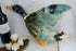 Antique XL French BARBOTINE faience Planter jardiniere wall duck form
