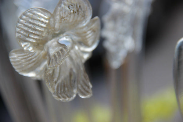 Murano hand blown glass Mid century Multi colour chandelier Italian 1970