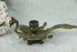 Antique French Bronze dragon gothic candle holder