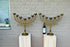 HUGE pair French  church altar candelabras Candle holders religious top piece