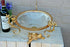 LARGE empire design  french Crystal glass Centerpiece fruit bowl lion paws