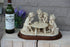 giuseppe armani capodimonte statue card players wood base resin cast