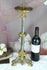 Wonderful Altar Brass enamel Religious Church Candlestick candlestick 1900