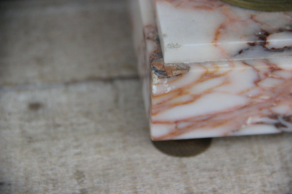 Antique French marble Eagle animal figurines gothic urns vases