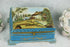 French Blue lidded Box landscape in sevres porcelain