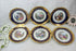 Set 6 French Limoges marked porcelain romantic scene plates