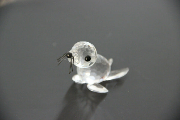 Crystal glass Swarovski Animal figurine seal