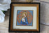 Religious miniature Frame souvenir de abbey of Maredred belgium 1950s