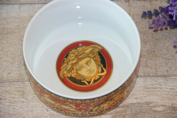 Rosenthal Porcelain Versace Medusa Bonbonniere lidded box  marked