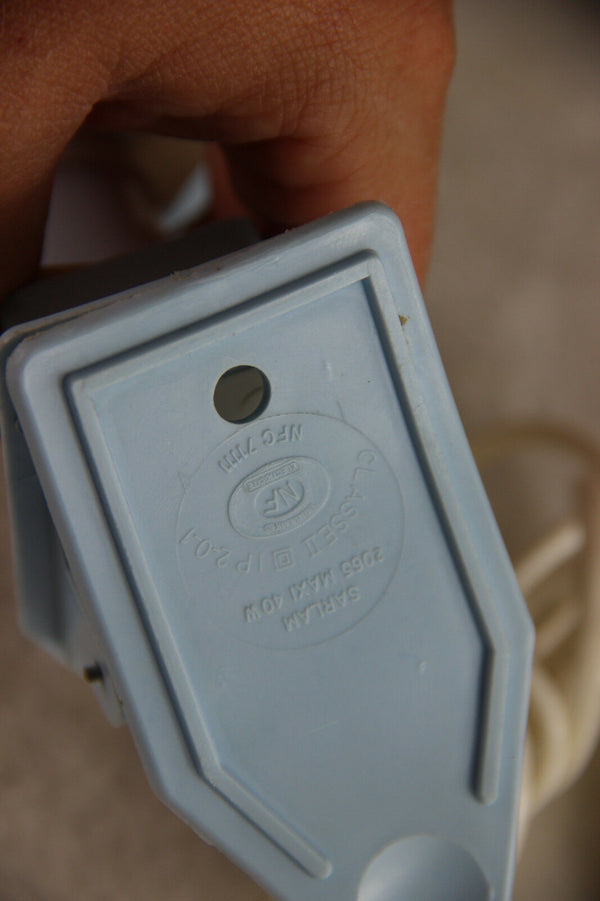 PAIR mushroom 1960 Vintage retro mid century desk night lamps lights pink blue