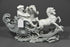 Gorgeous German Large bisque porcelain Romantic group carriage horses marked