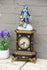 Gorgeous French porcelain Clock vieux paris figurine lion paws  FHS movement