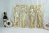 Set 4 Antique French plaster Caryatid roman lady Wall plaques panels relief