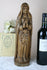 Antique Religious Figurine wood carved Madonna mary child statue rare unusual