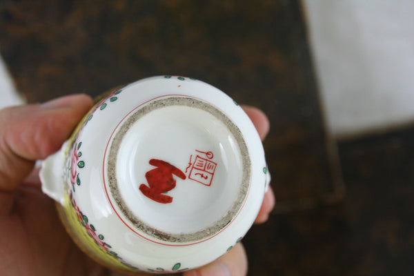 Vintage Inkwell Porcelaine de paris marked porcelain