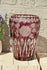 Vintage BOHEMIAN czech Crystal amethyst colour floral decor Galss Vase
