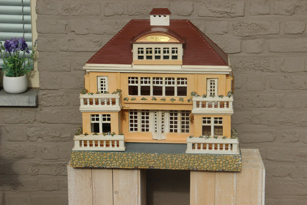 HUGE German Wood GOTTSCHALK Red roof dollhouse French mansion 1920