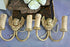 PAIR French brass bronze Wall sconces lamps lights Angels putti cherubs 1930
