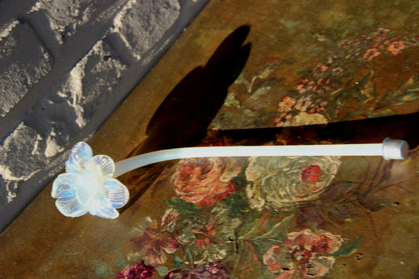 Murano Hand blown venetian italian chandelier replacement glass leaf flower