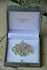 Christian Dior Silver Toned Insigna  Brooch Vintage jewelry in box