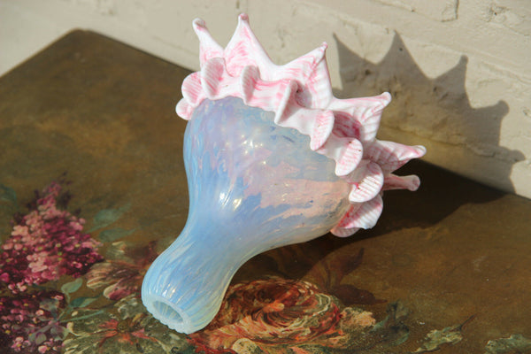 Murano  venetian italian chandelier replacement glass pink top