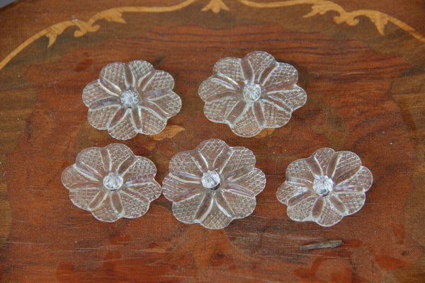 Set 5 Murano flowers mirror parts replacement