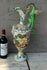 Rare Italian Capodimonte marked porcelain Ewer pitcher vase putti dragon gothic