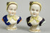 PAIR antique dresden carl thieme porcelain bust bourbon children