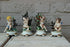 Italian set 4 capodimonte marked season cherub angel figurines