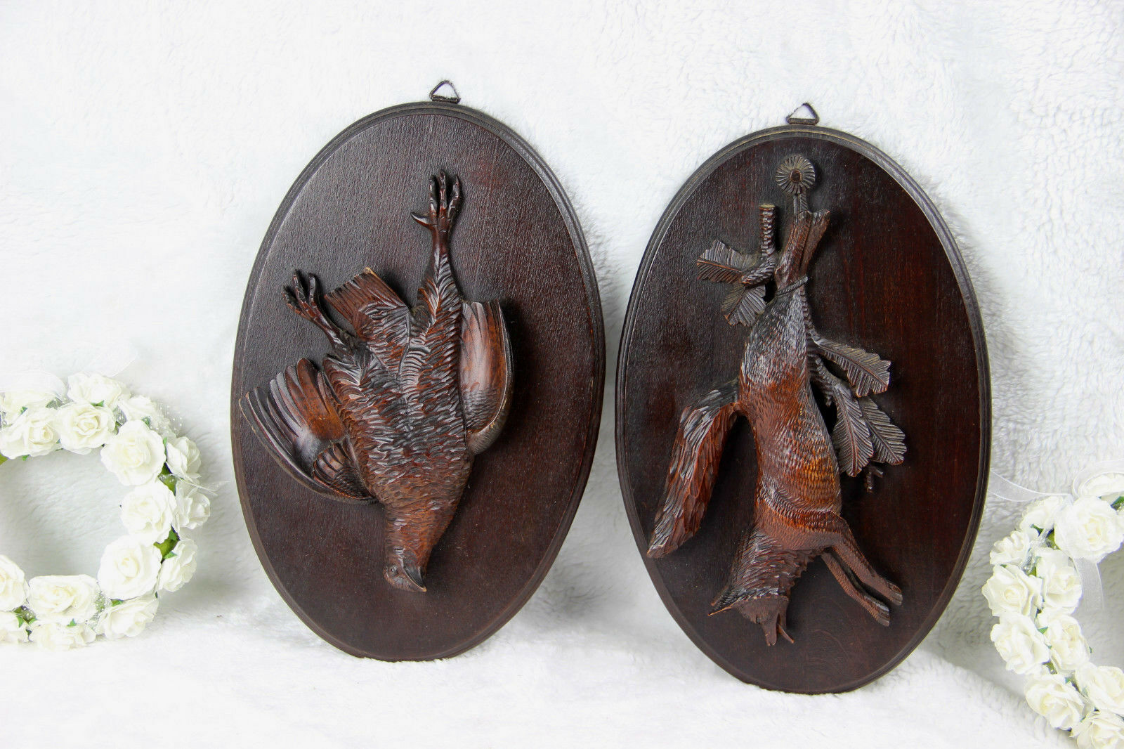 Antique trophée de chasse en cornes de la Forêt-Noire de Chamois monté en 1914 E Antique trophée de chasse en cornes de la Forêt-Noire de Chamois monté en 1914 E