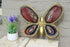 Exclusive Large DUVAL BRASSEUR Brass butterfly lamp sconce agates wings