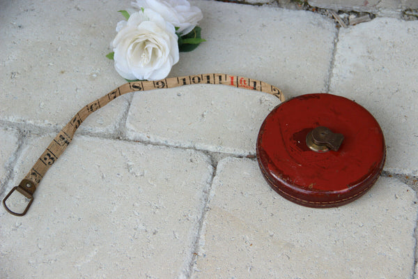 Vintage Leather Tape Hockley Abbey Measure by John Rabone & Sons, England