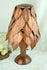 Handmade  signed  Copper  leaves desk table lamp attr maison jansen paris