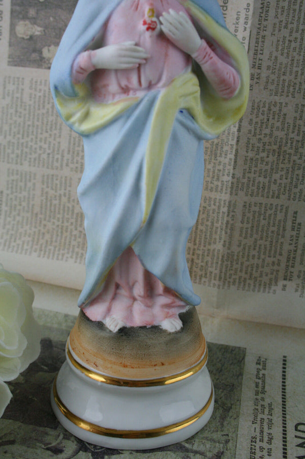 Sacred Heart JEsus Saint religious French bisque porcelain statue