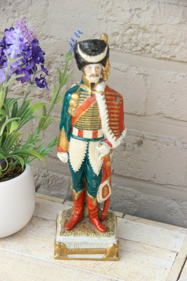 Scheibe alsbach german porcelain Napoleon officer figurine soldier