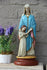 Antique French chalkware statue saint anne anna with child religious