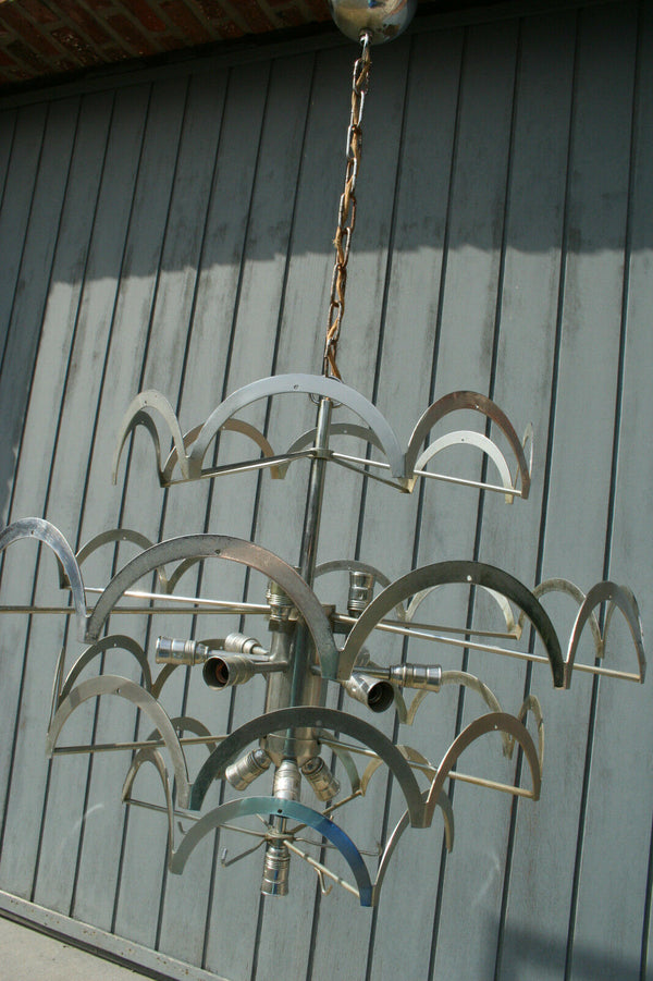 XXL 41 discs mid century 60's VISTOSI / panton era Chandelier pendant lamp