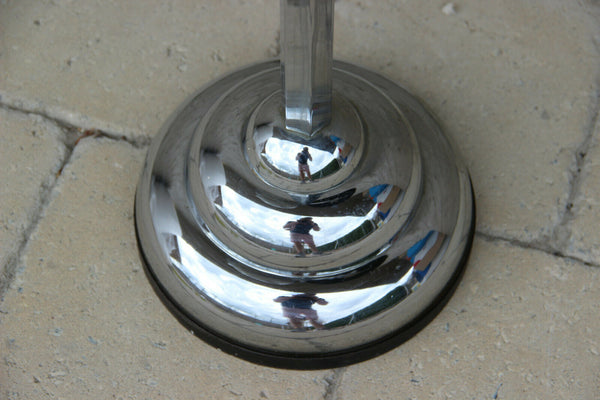 ART DECO bakelite chrome Ashtray Smoking table stand n2