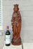 XL Church Wood carved Our lady of Tongeren Grapes Madonna wood carved statue