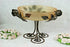 ART Nouveau French antique cast iron rose flowers Rose Glass bowl centerpiece