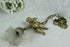 French antique putti angel figurine pendant chandelier lamp