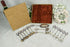 Vintage Cake pie tableware with sevres porcelain plaques spoons fork boxed