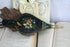 Antique French 1880 NAPOLEON III black Lacquer Bellows fireplace Mother of pearl