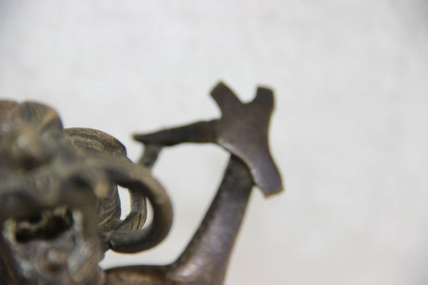 Bronze chinese Dragon gothic pocket watch holder