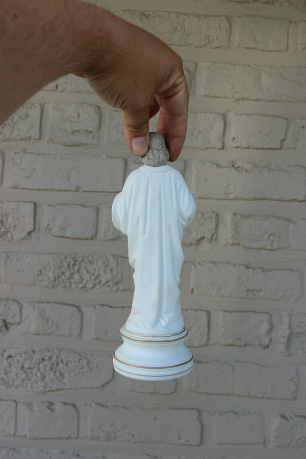 Antique Religious French porcelain Joseph figurine statue