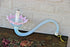 Murano Hand blown venetian italian chandelier replacement glass pink arm