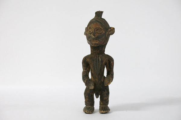 Unusual ancestor AFRICAN Nigeria "ISOKO OMA "  Statue crusty patina