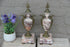Antique French marble Eagle animal figurines gothic urns vases
