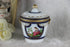 Antique French vieux paris porcelain victorian lady scene lidded Sugar bowl box