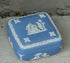 Wedgwood Blue Jasperware Trinket Box putti angel scenes